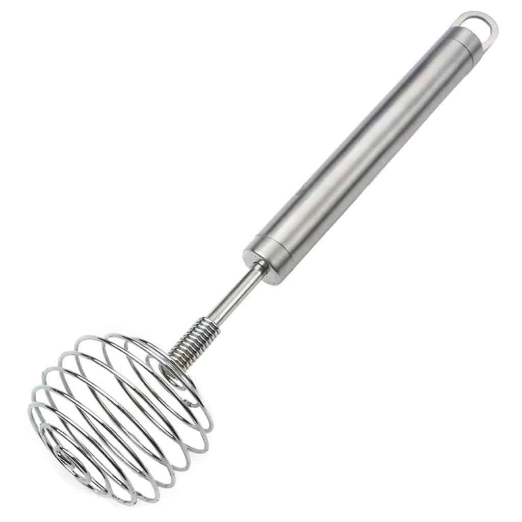 Fouet à Miso Et à Crème Manuel En Acier Inox - Accessoire De Cuisine Polyvalent Pour Sauces Et Desserts