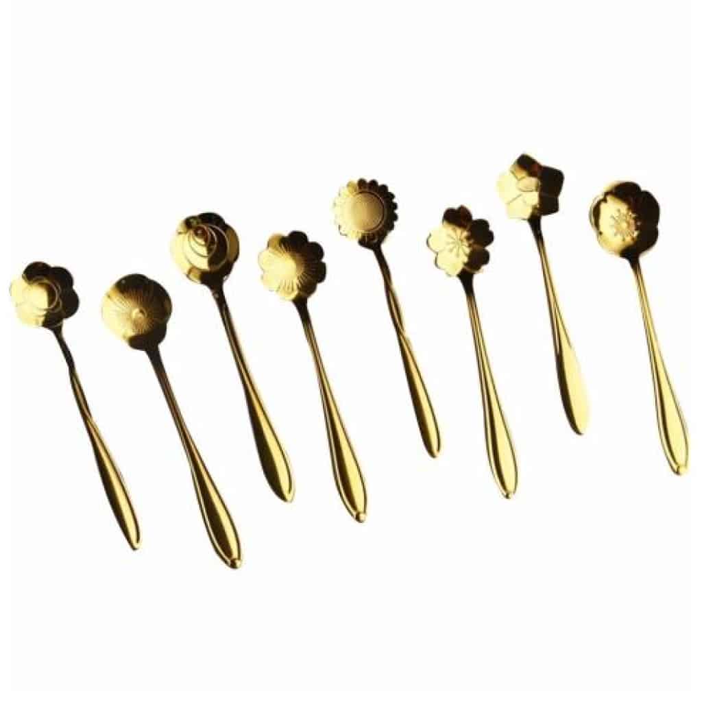Cuillères à café Moka - coffret français vintage de 6 jolies