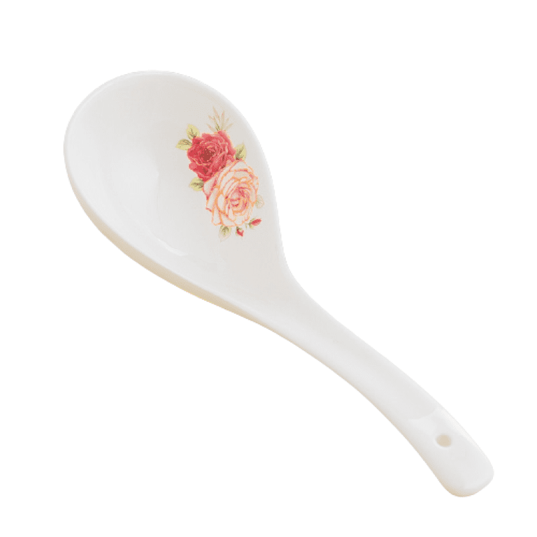 Vaisselle Asiatique Porcelaine Lot De 5 Cuillères à Soupe Japonaises En