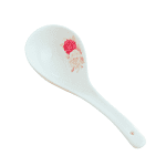 Lot De 4 Cuillères à Soupe En Porcelaine Chinoise – Pour Ramen, Pho, Céréales – Design Élégant – Lave-Vaisselle