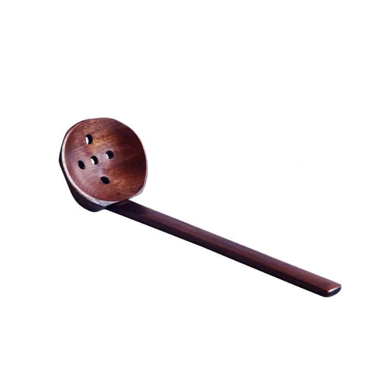 3 Écumoirs En Bois Et Silicone 33 Cm - Pour Cuisine, Friture, Égouttage - Ustensile Pratique Et Résistant