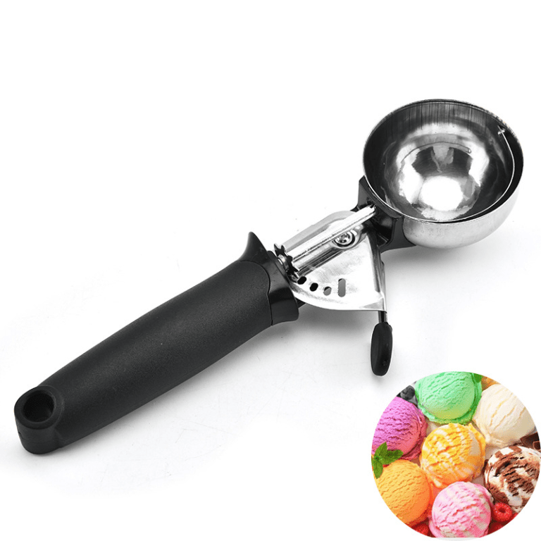 Cuillère à Glace Inox à Ressort 4,5 cm | Qualité Glacier Pro